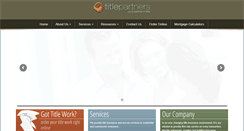 Desktop Screenshot of mytitlepartners.com